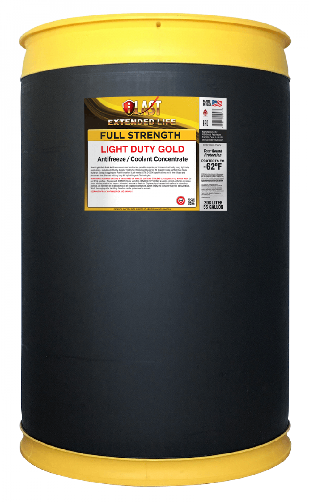 iLast Premium Light Duty Gold 100% Full Strength Antifreeze/Coolant