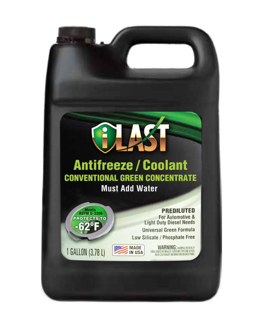 iLast Premium Green 100% Full Strength Antifreeze/Coolant