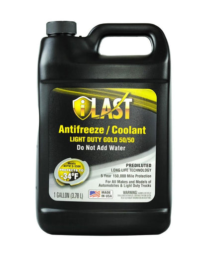 iLast Premium Light Duty Gold 50/50 Pre-Diluted Antifreeze/Coolant